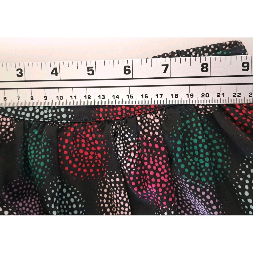 Cherokee Toddler‎ Skirt 4T Black Chiffon Circles 10"L Geometric Artsy Party - Picture 11 of 11